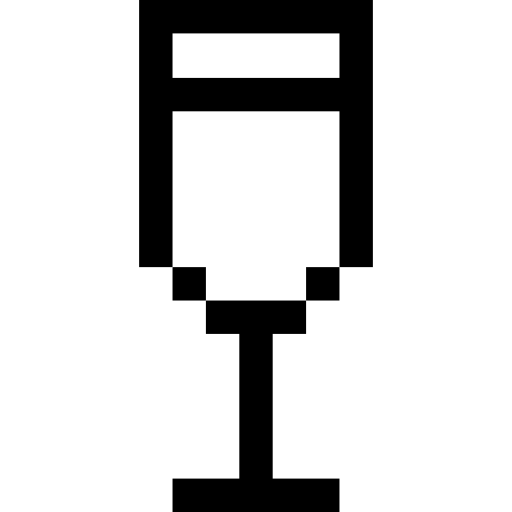 шампанское Pixel Outline иконка