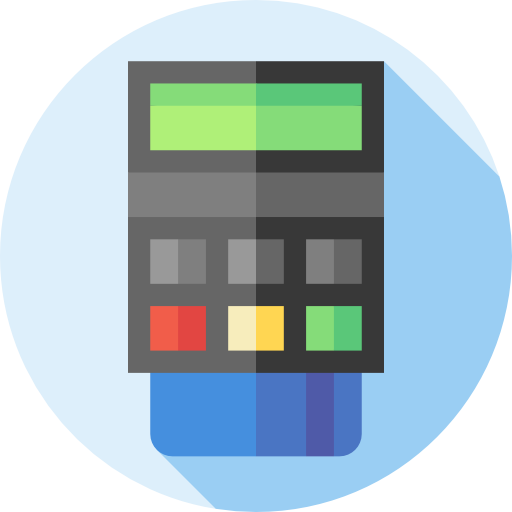 カードマシン Flat Circular Flat icon