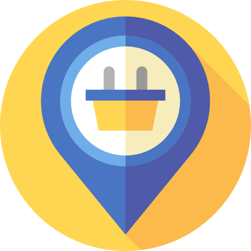 Location pin Flat Circular Flat icon