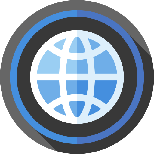 世界的に Flat Circular Flat icon