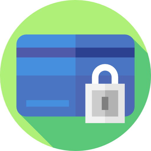 Payment security Flat Circular Flat icon