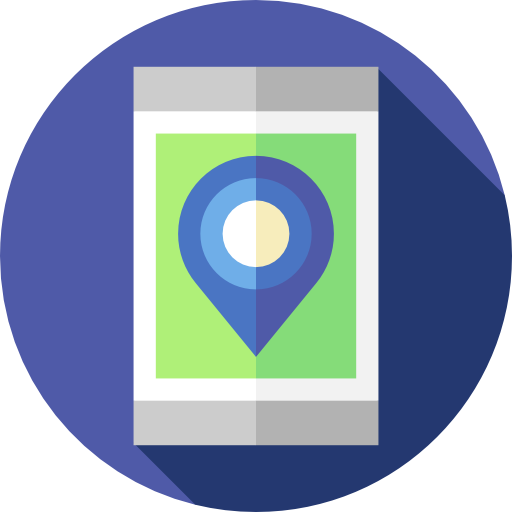 Tracking Flat Circular Flat icon