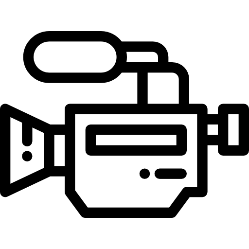 비디오 카메라 Detailed Rounded Lineal icon