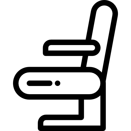 의자 Detailed Rounded Lineal icon