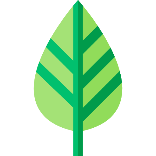 Leaf Basic Straight Flat icon