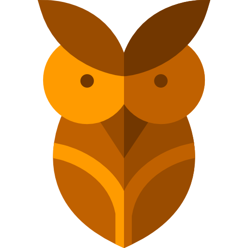 Owl Basic Straight Flat icon