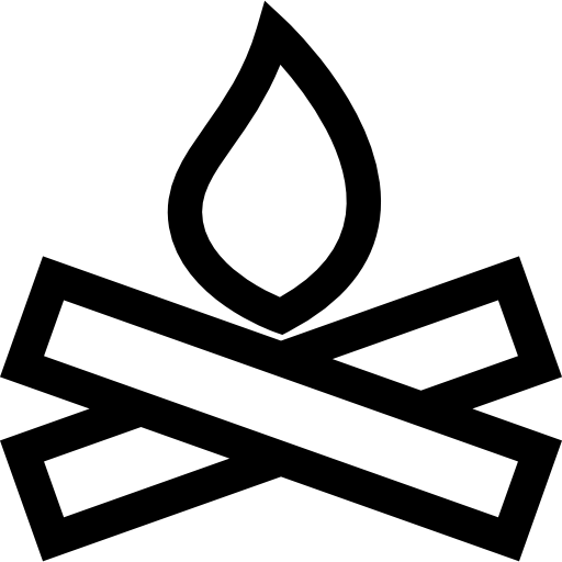 ognisko Basic Straight Lineal ikona