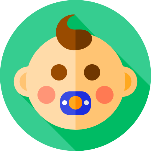 男の赤ちゃん Flat Circular Flat icon