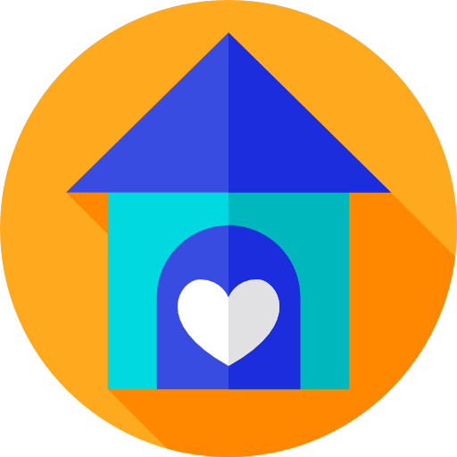 Baby house Flat Circular Flat icon