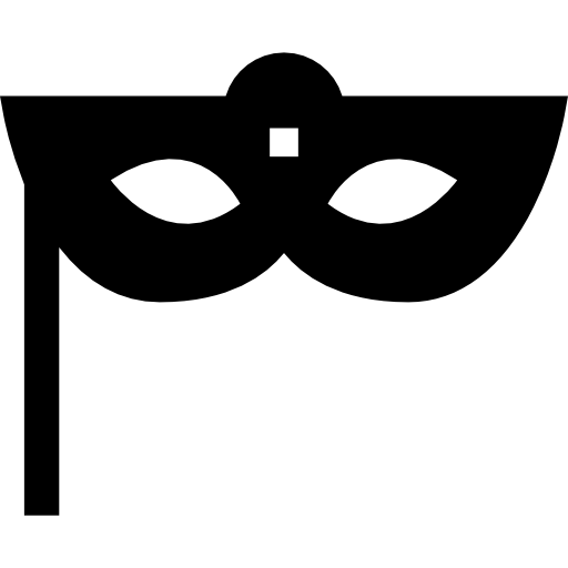 maschera per gli occhi Basic Straight Filled icona
