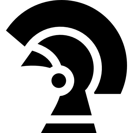 Helmet Basic Straight Filled icon