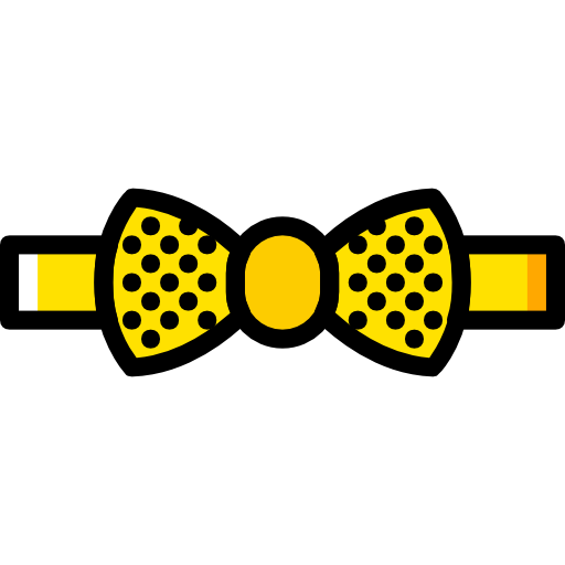 Bow tie Basic Miscellany Yellow icon