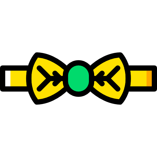 Bow tie Basic Miscellany Yellow icon