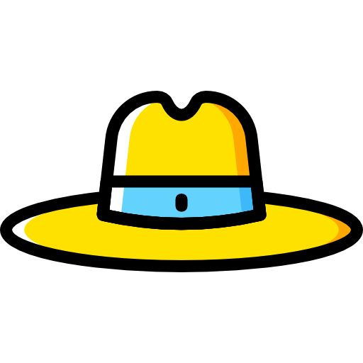 chapeau fedora Basic Miscellany Yellow Icône