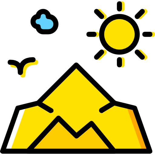 montagne Basic Miscellany Yellow Icône