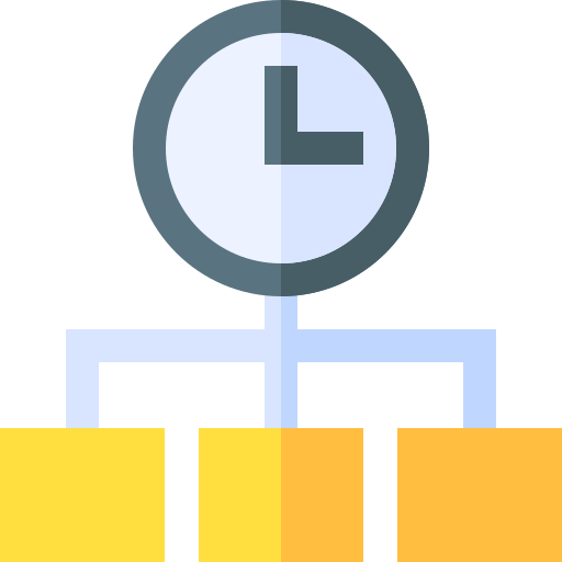 Time manager Basic Straight Flat icon