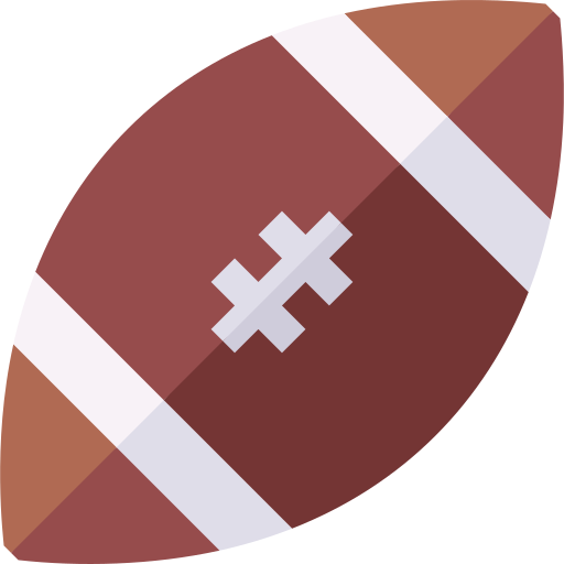 rugby ball Basic Straight Flat icon