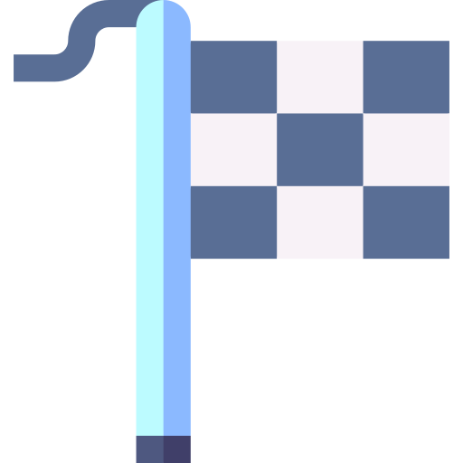 Финишный флаг Basic Straight Flat иконка