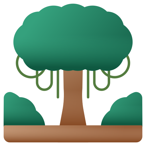 Árbol Generic Flat Gradient icono