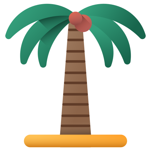 Árbol de coco Generic Flat Gradient icono