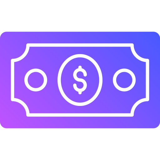 Банкнота доллара Generic Flat Gradient иконка