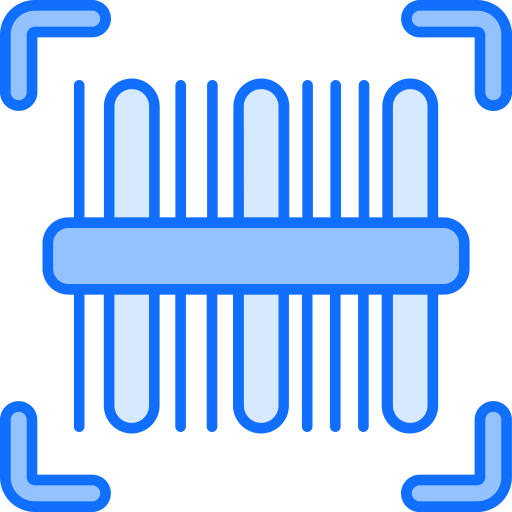 バーコード Generic Blue icon