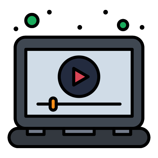 video Flatart Icons Lineal Color icona
