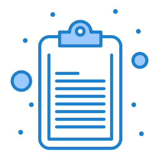 Clipboard Generic Blue icon