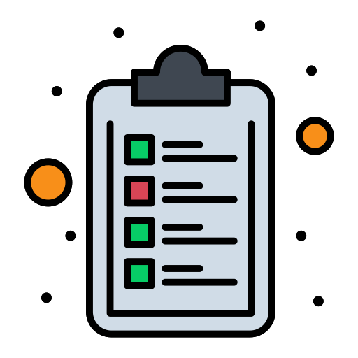 Checklist Flatart Icons Lineal Color icon
