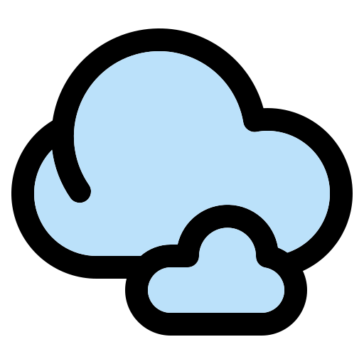 nublado Generic Outline Color icono
