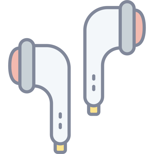 이어폰 Generic Outline Color icon