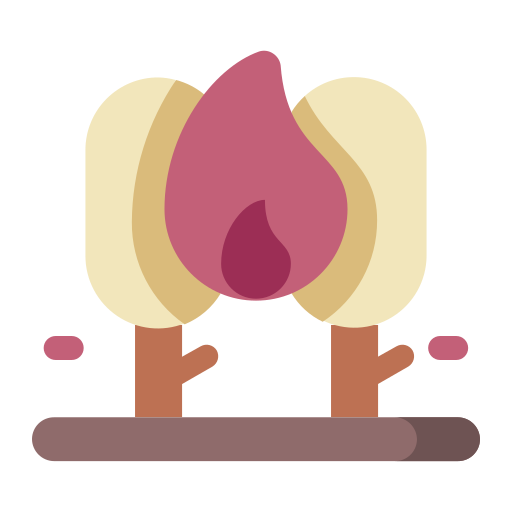 pożar lasu Generic Flat ikona