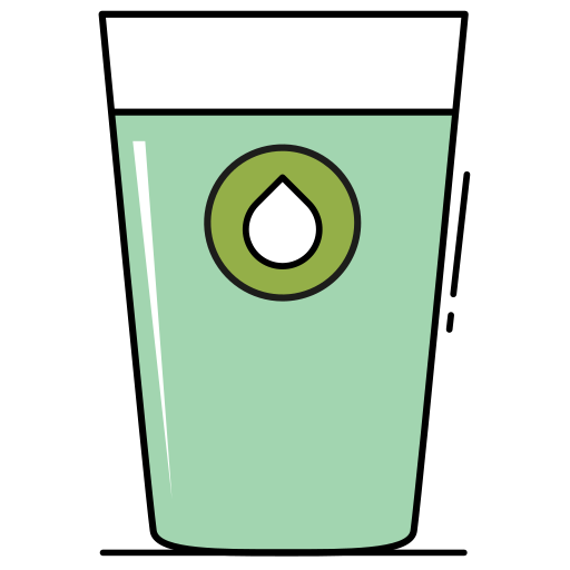 copo de água Generic Outline Color Ícone