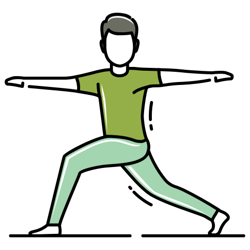 pose de yoga Generic Outline Color icono