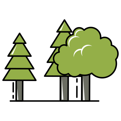 des arbres Generic Outline Color Icône