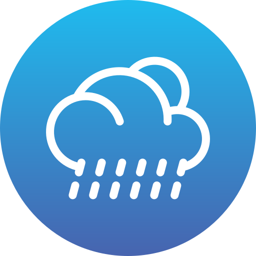 lluvia pesada Generic Flat Gradient icono