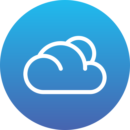 Cloudy Generic Flat Gradient icon