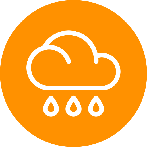 krople deszczu Generic Flat ikona