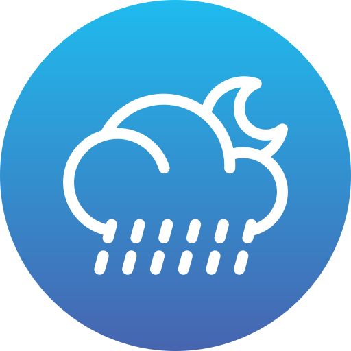 Heavy rain Generic Flat Gradient icon