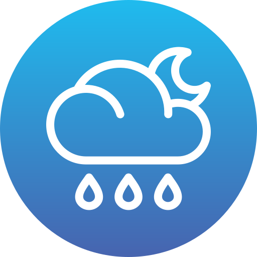 krople deszczu Generic Flat Gradient ikona