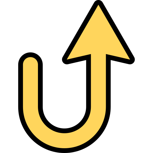 flecha hacia arriba Generic Outline Color icono