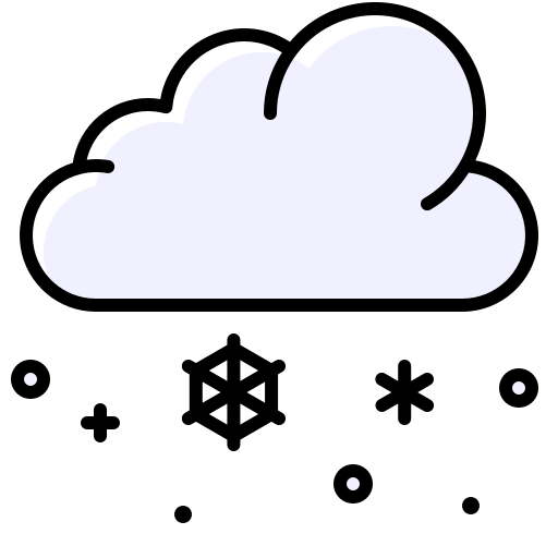 Śnieżny Generic Outline Color ikona