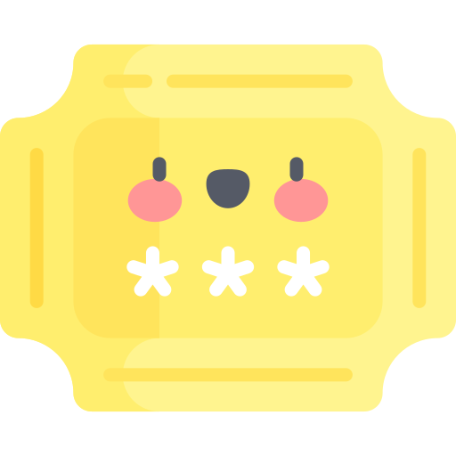 Ticket Kawaii Flat icon