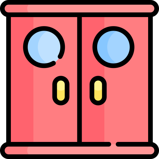 ドア Kawaii Lineal color icon