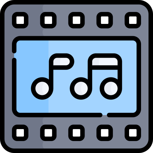 Soundtrack Kawaii Lineal color icon