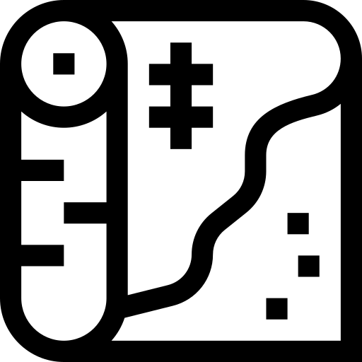 zijde Basic Straight Lineal icoon