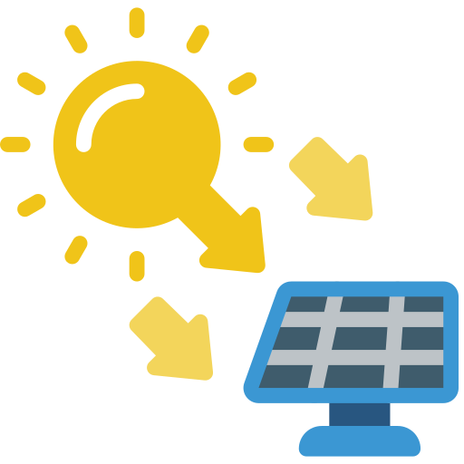 paneles solares Basic Miscellany Flat icono