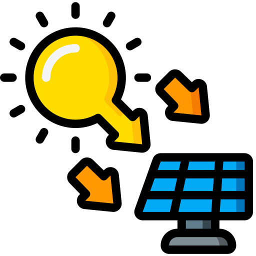 Solar panels Basic Miscellany Lineal Color icon