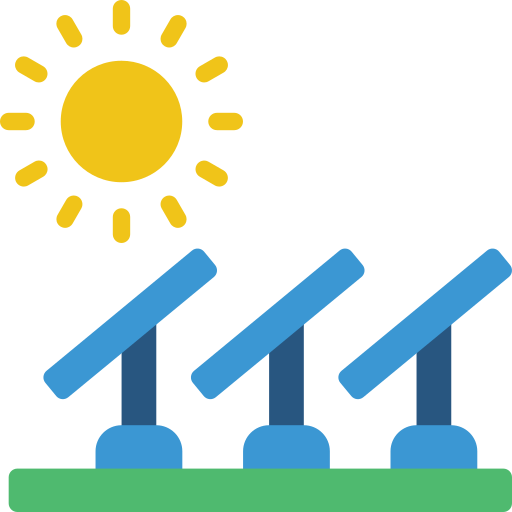 Solar panels Basic Miscellany Flat icon