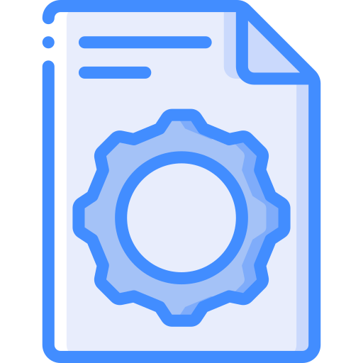 문서 Basic Miscellany Blue icon